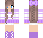 purple braid girl