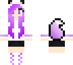 purple wolf girl