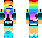 rainbow girl no bow
