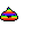 rainbow poop