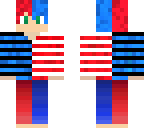 red and blue