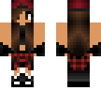 red tan skater girl