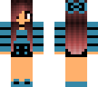 black and blue girl