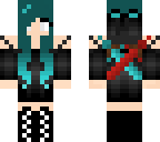 blind warrior with blue hair