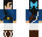 blue archer girl