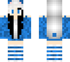 blue panda girl
