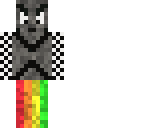 checker rainbow moon man