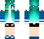 cute blue plaid girl