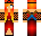 fire princess with 2 daggers