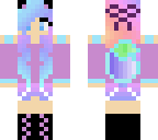 pastel girl with tail