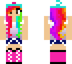 rainbow hair girl