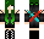 warrior with green hair