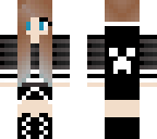 black and white creeper girl