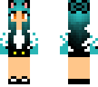 blue fire cat girl