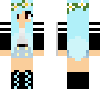 blue haired girl