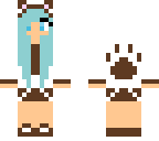 brown dog girl