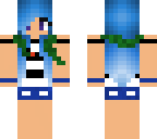 cute blue hair snake girl