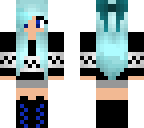 fixed blue cyan girl
