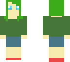 green-haired girl