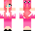 pink music girl with cute bow