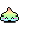 rainbow pastel poop