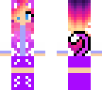 sunset cat girl 3