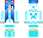 awsome girl blue