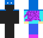 black and blue skin