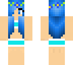 blue bikini girl