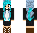 blue hair tux