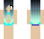 blue haired bikini girl 2