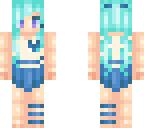 blue pigtails