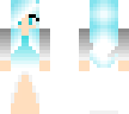 cute blue-haired girl