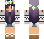 cute purple hair girl