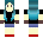girl with blue hair