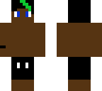 me with green stripe of hair