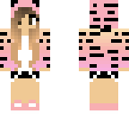 pink tiger girl with brown eyes