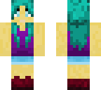 aqua hair tank top girl