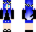 black and blue girl