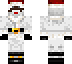 black and white santa