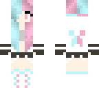 blue and pink haired gurl