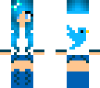 blue bird girl