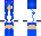 blue cat girl