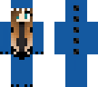blue dino girl
