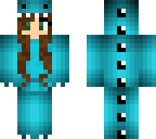 blue dino girl edit