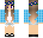 blue flower girl