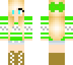 cute green girl