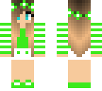 cute green girl