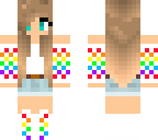 cutie pie rainbow girl
