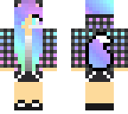 edited rainbow wolf girl